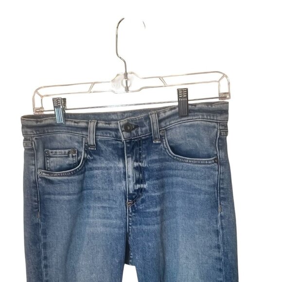 rag & bone size 26 Slim cut boyfriend Fit Mid-Rise Light Wash Denim Jeans - Picture 2 of 9